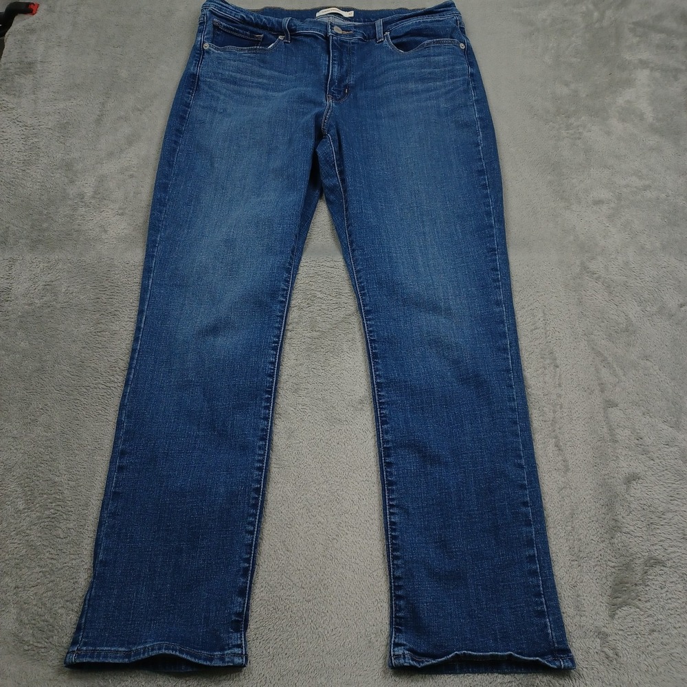 Levis Jeans Womens 32 Blue Denim Classic Straight Casual Preppy Modern